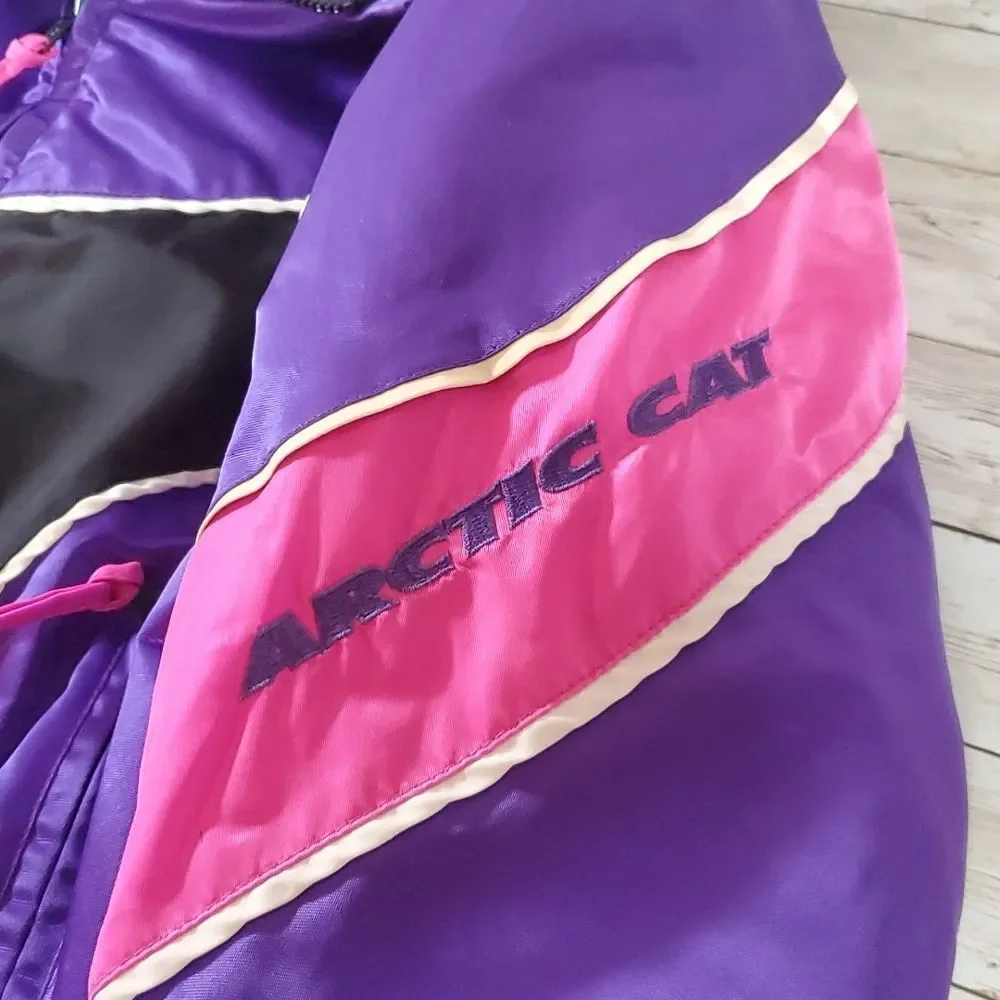 Retro Arctic Cat Women's Legend Neon 2-in-1 Snowmobile Jacket‎ Coat Size Medium